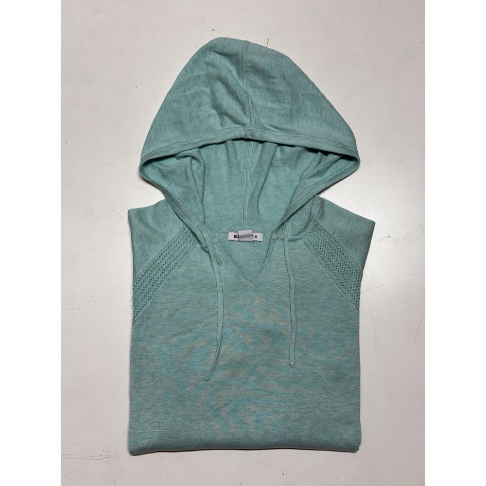Athlete Evergreen Knit Hoodie‎ Polyester Lyocell Womens Size Medium